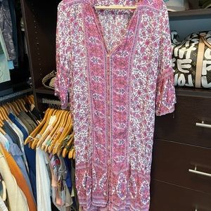 Spell button up dress